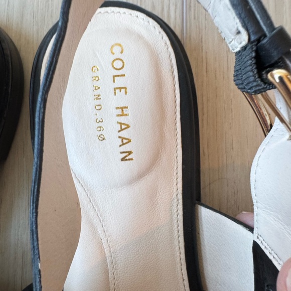 Cole Haan Anela Grand Black Leather Strappy Sandals Sz 7 EUC - Picture 6 of 16